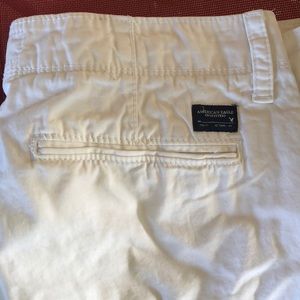 AE men’s white shorts